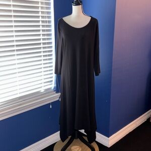Joan Vass Long Sleeve Dress - Uneven Hem - Size XL - GUC